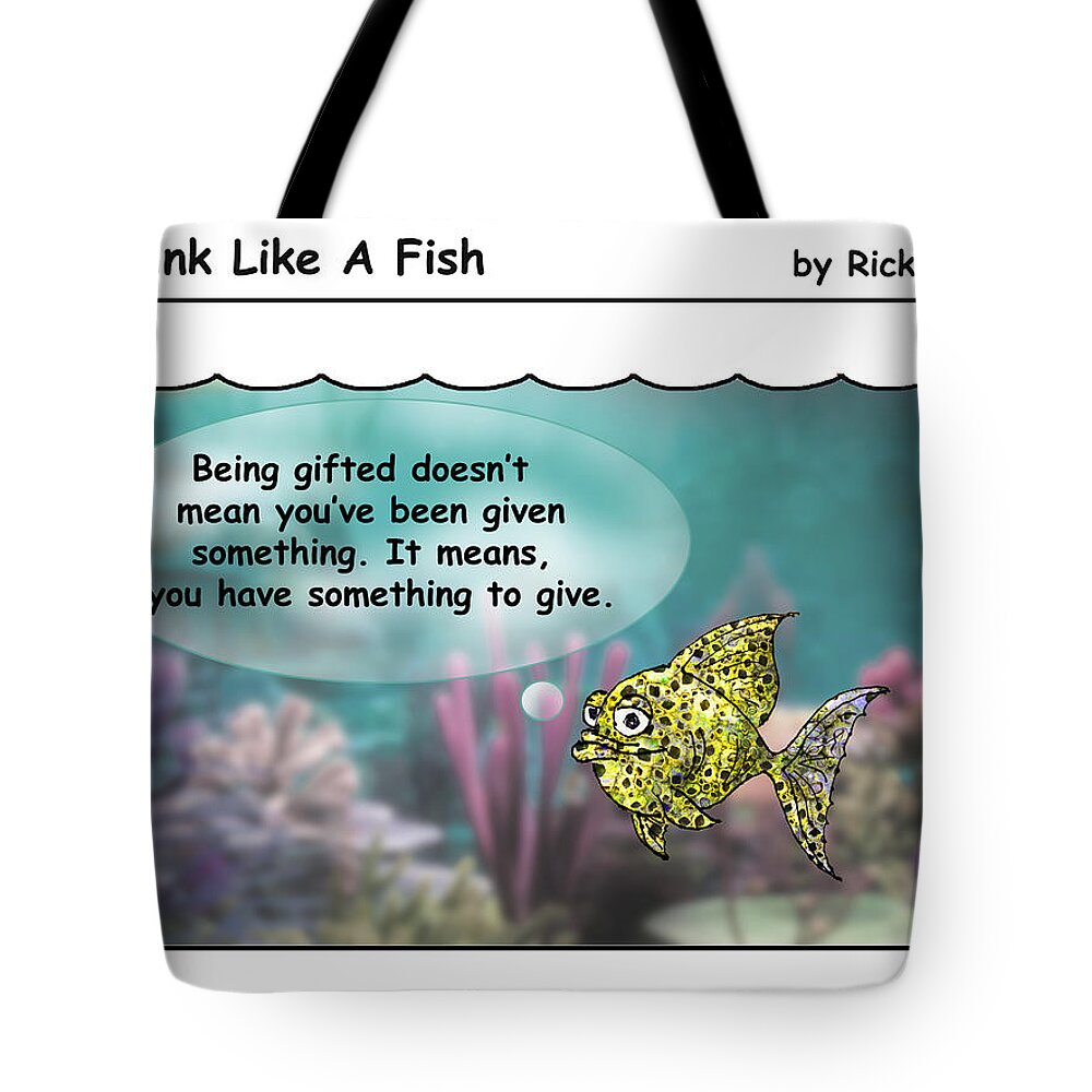 Alcoholism Tote Bag featuring the digital art Drink Like A Fish 35 by Rick Mosher