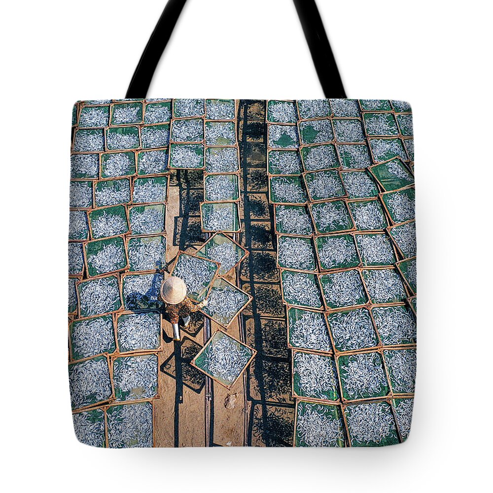Awesome Tote Bag featuring the photograph Dry Fish by Khanh Bui Phu