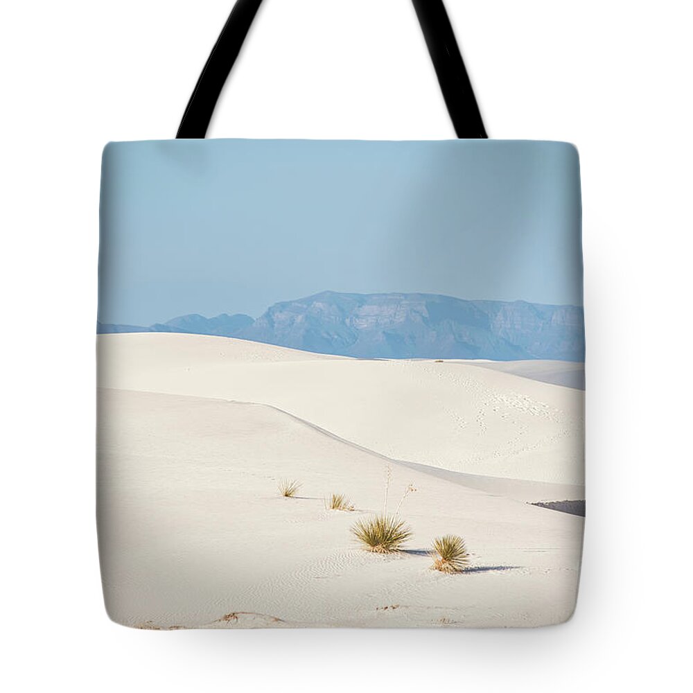 White Sands Tote Bag featuring the photograph Dunes 8 by Andrea Anderegg