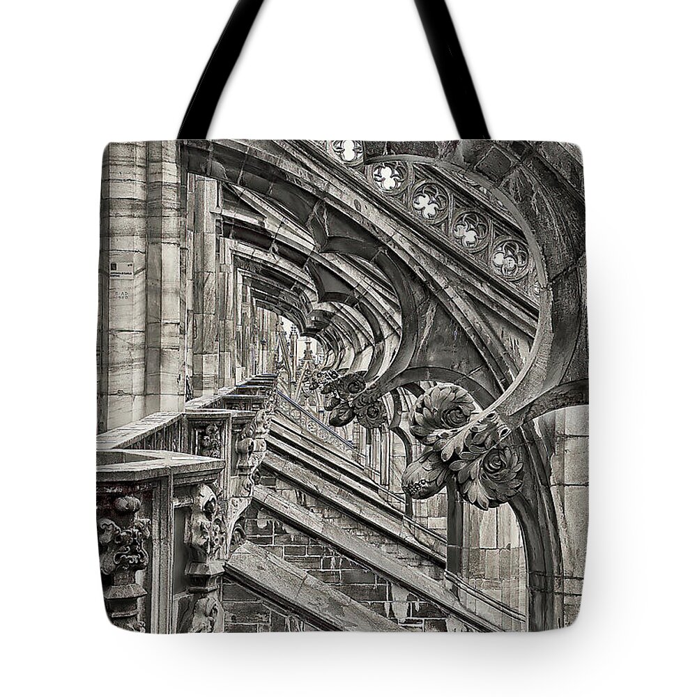 Duomo In Milan Tote Bag featuring the photograph Duomo di Milano by Aleksander Rotner