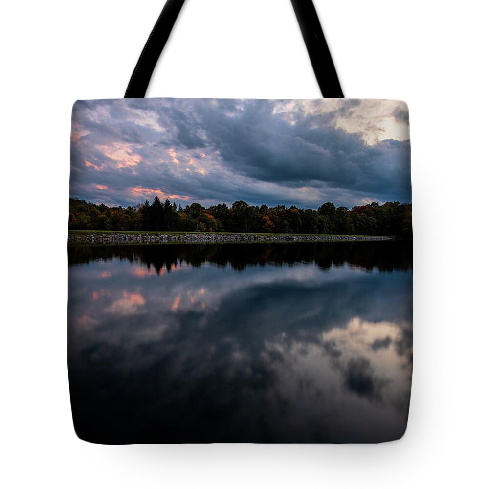 Dusk Tote Bag featuring the photograph Dusk at Summit Lake by Jaki Miller