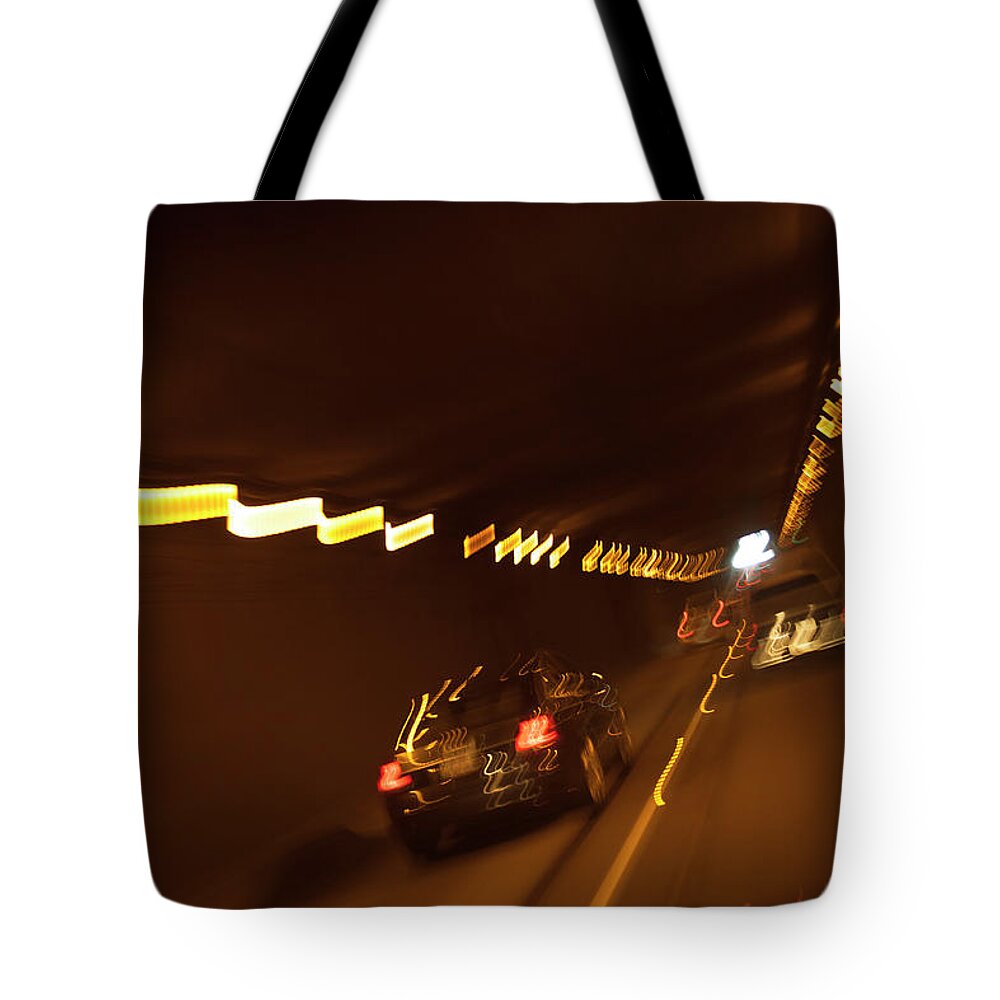 Tunnel Tote Bag featuring the photograph dv8 Massey by Jim Whitley