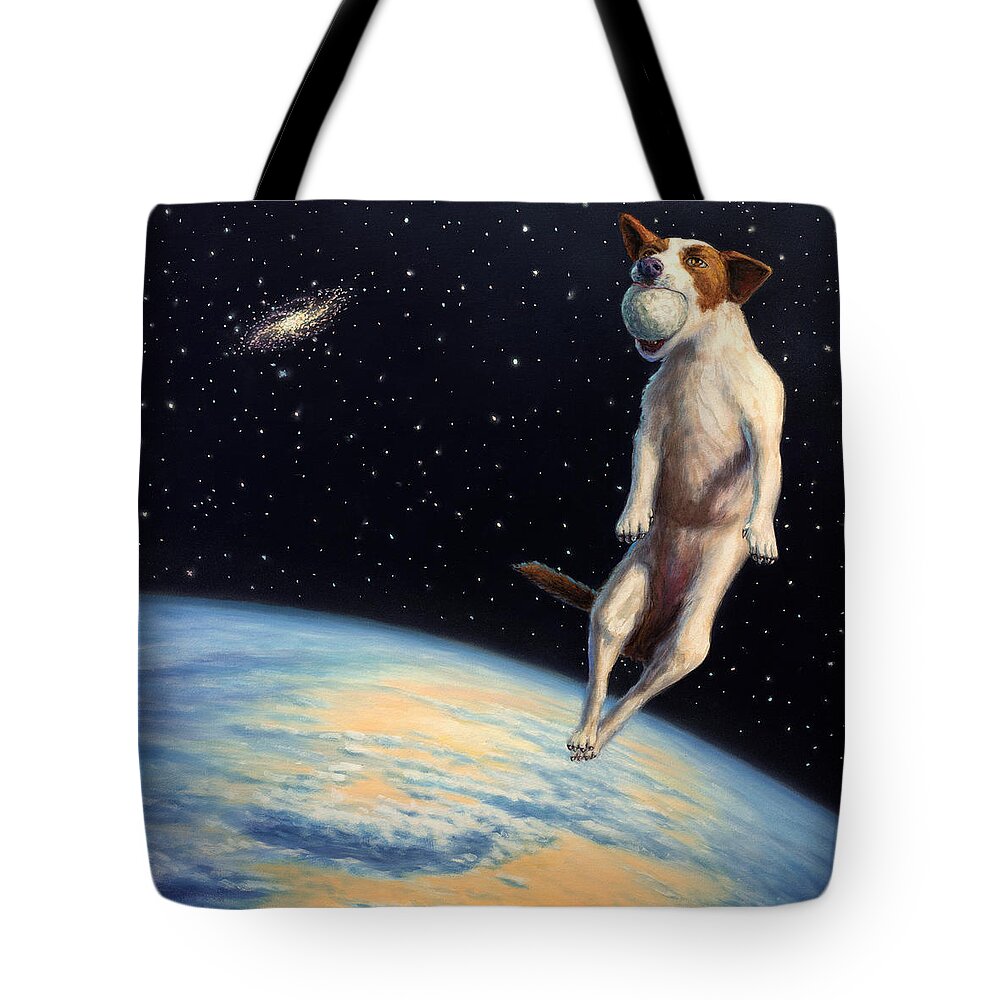 Earthbound Tote Bag featuring the painting Earthbound Dream by James W Johnson