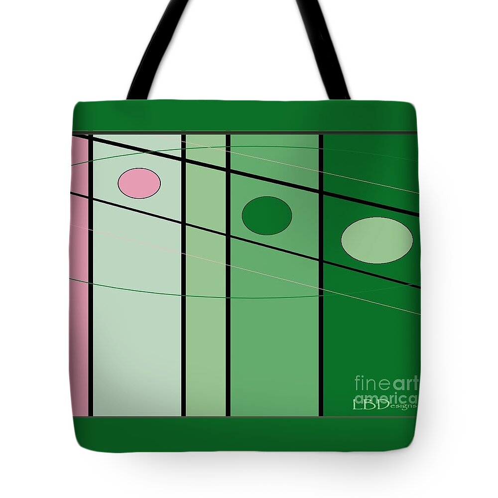 “arts And Design”; Gallery; “window Umbrella”; “library Bookcase“; “st. Patrick’s Day”; “four-leaf Clover”; “easter Plaid”; “abstract”; “wall Décor And More Items”; Spring Tote Bag featuring the digital art Easter Plaid by LBDesigns
