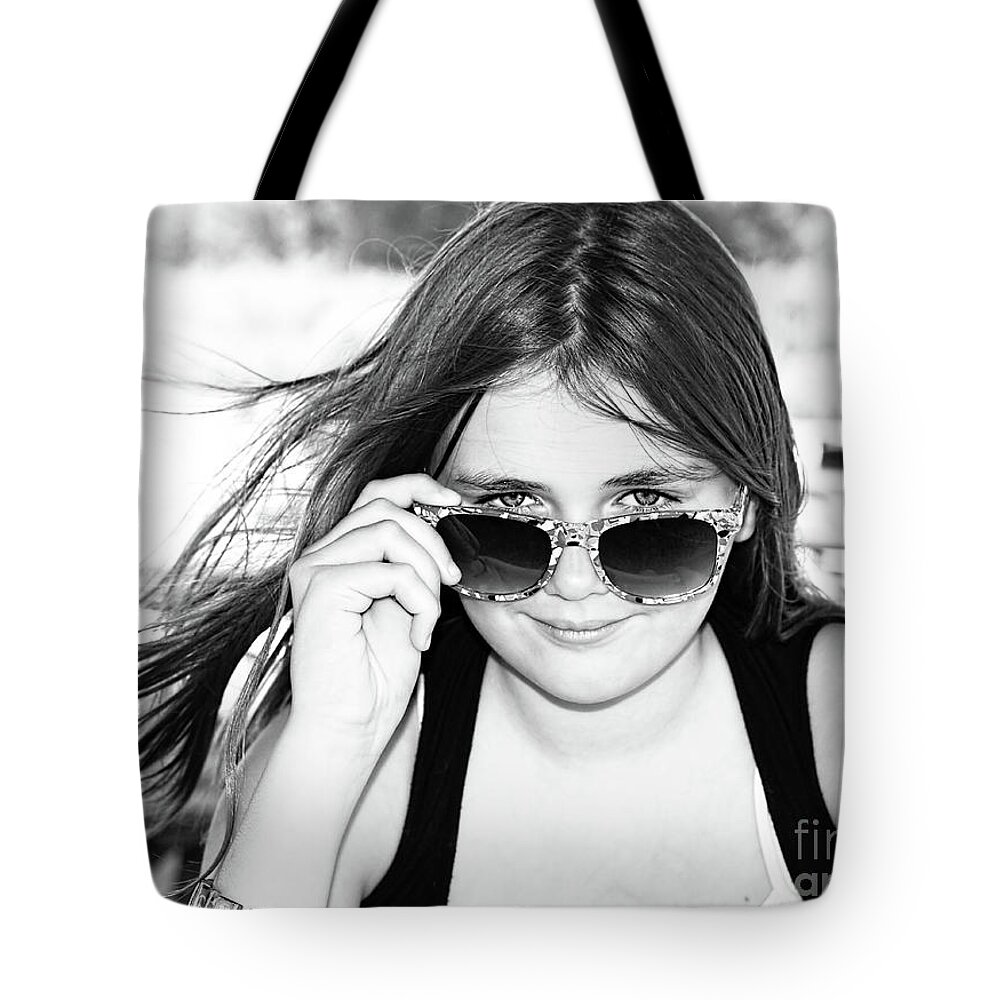 Theresa A Johnson Photography Tote Bag featuring the photograph Easy Breezy Smile by Theresa Johnson