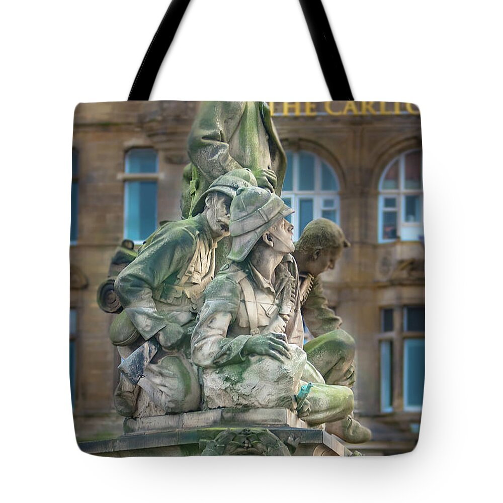 War Tote Bag featuring the digital art Edinburgh by SnapHappy Photos