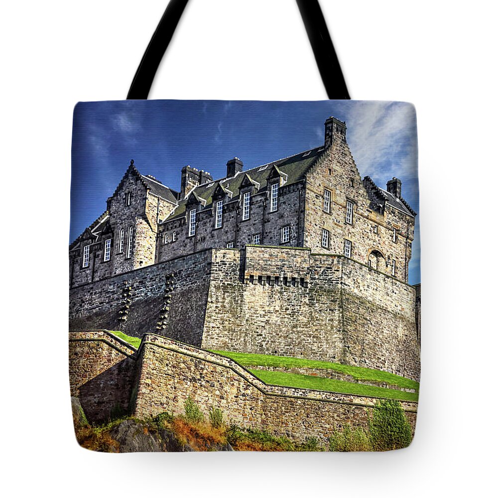 Edinburgh Castle Tote Bag featuring the photograph Edinburgh Castle Scotland by Carol Japp
