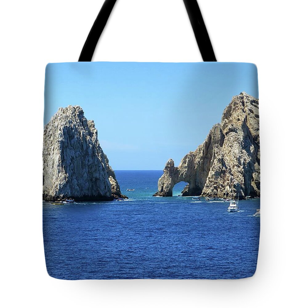 Cabo San Lucas Tote Bag featuring the photograph El Arco by Connor Beekman