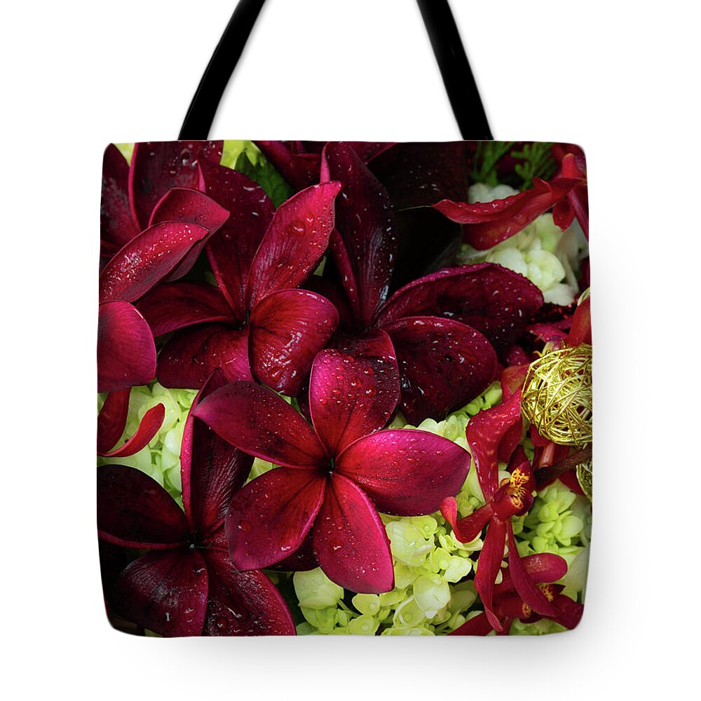 Plumerias Tote Bag featuring the photograph Elegant Island Christmas by Jade Moon