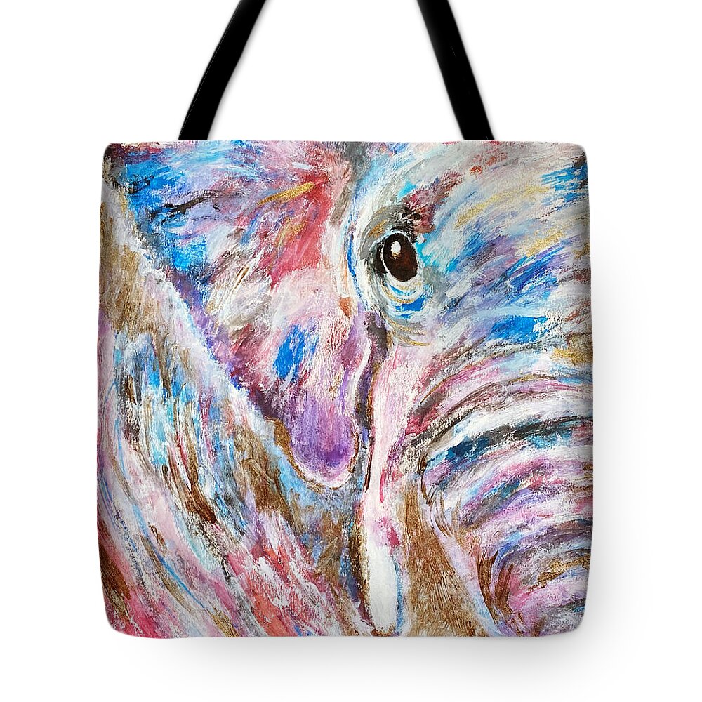 Elephant Tote Bag featuring the painting Elephant Dream by Melody Fowler