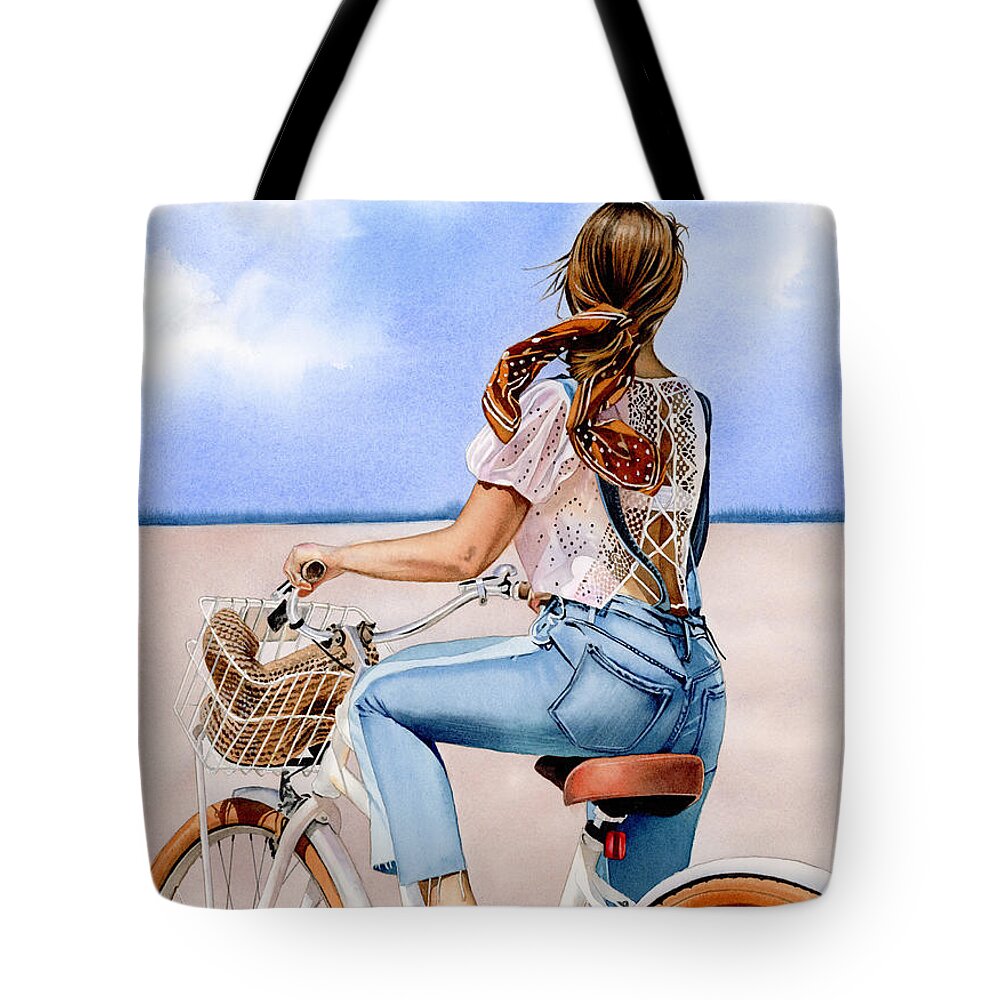 Summer Tote Bag featuring the painting Emily by Espero Art