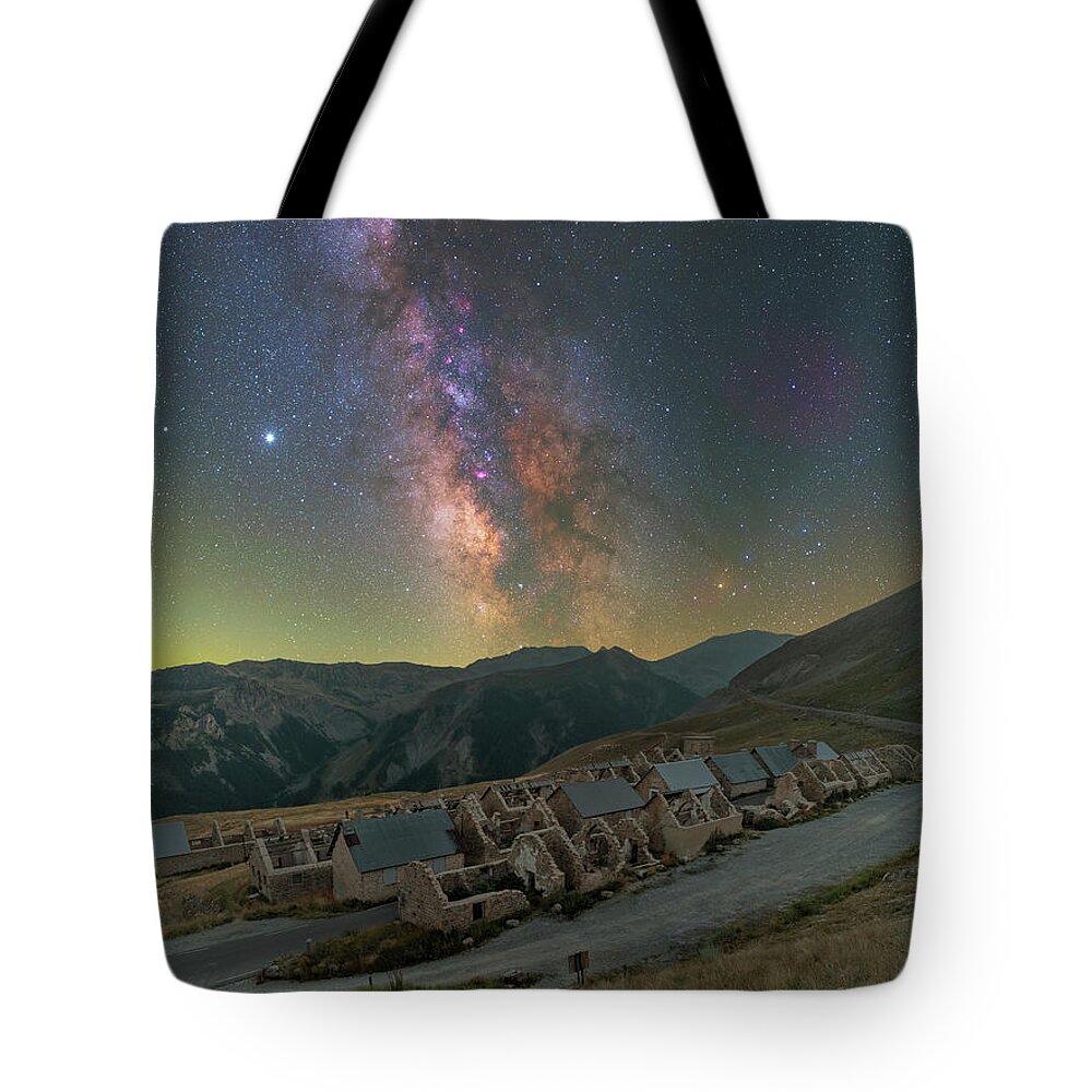 Milky Way Tote Bag featuring the photograph Encounter with the Past by Ralf Rohner