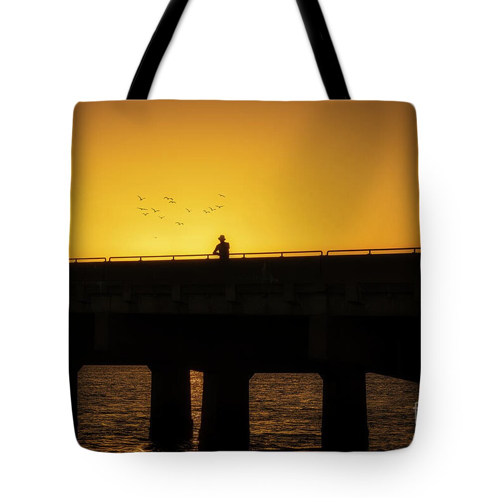 Sunset Tote Bag featuring the photograph End of Day by DB Hayes