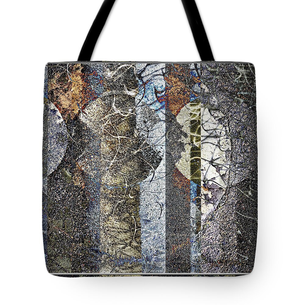 Collage Tote Bag featuring the photograph Entangled by Dutch Bieber
