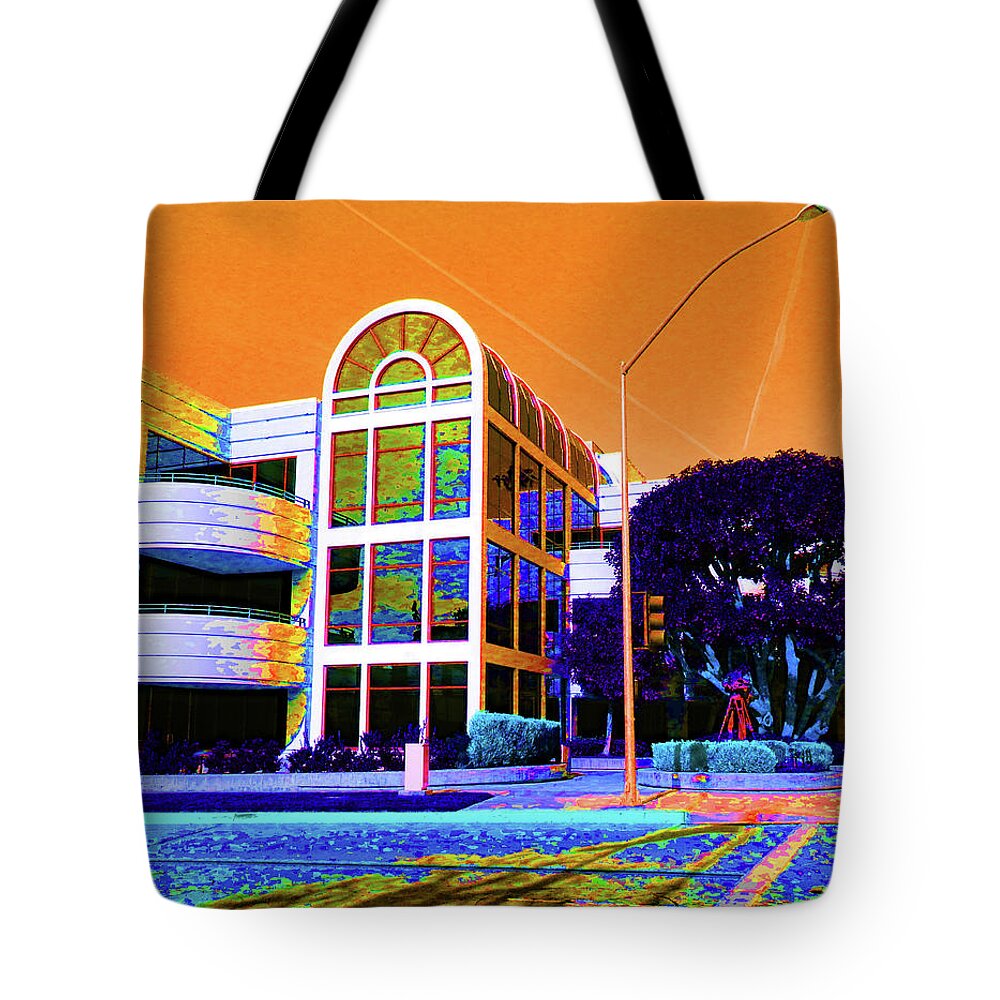 Buildings Tote Bag featuring the photograph Entertainment Industry Workplace by Andrew Lawrence