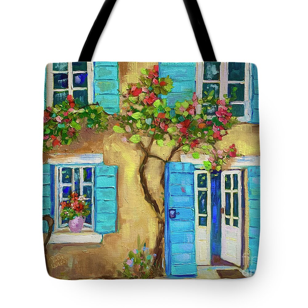 French Door Tote Bag featuring the painting Entrez Vous by Patsy Walton
