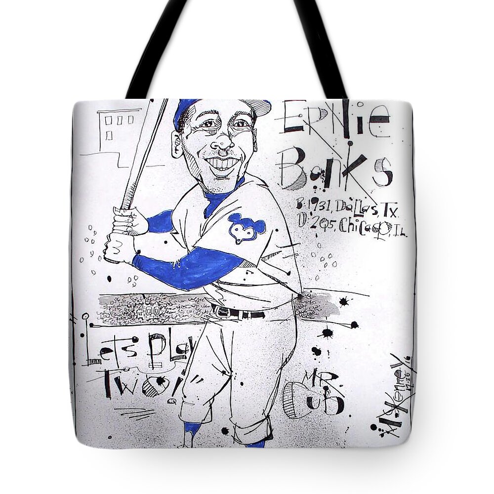 Ernie Banks Women's T-Shirt by Phil Mckenney - Pixels