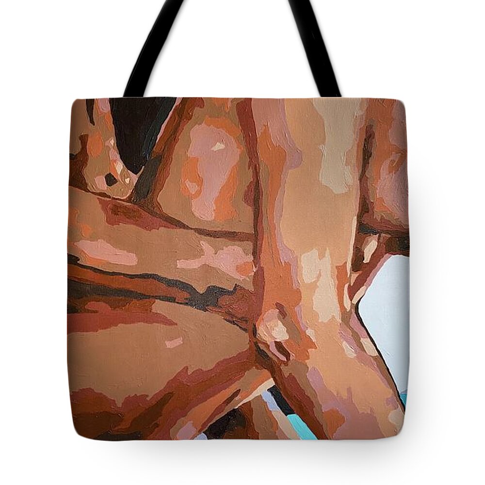 Erotic Mature Nude Women Sensual Modern Art Tote Bag by Anna Kostenko image