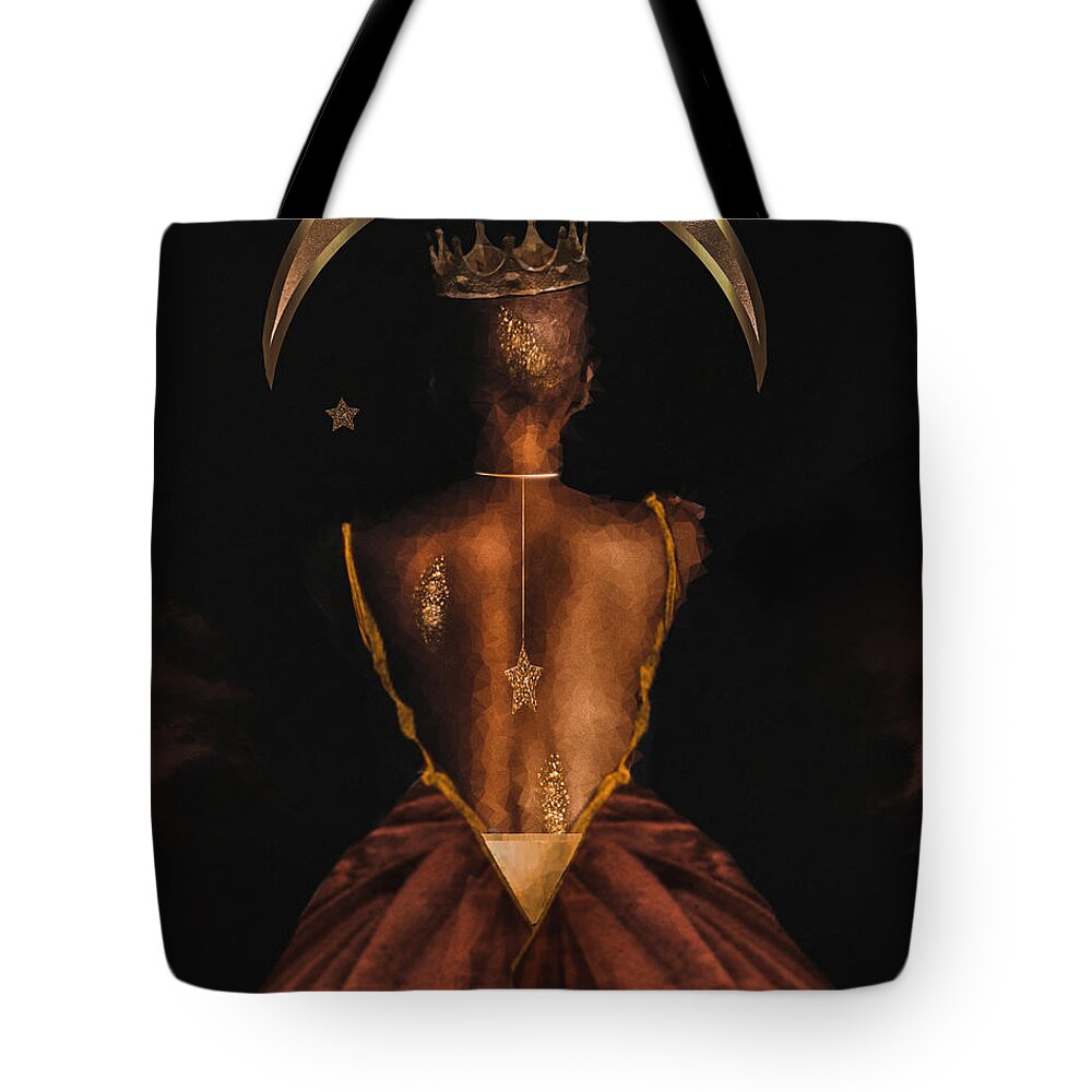 Esther Tote Bag featuring the mixed media Esther by Canessa Thomas