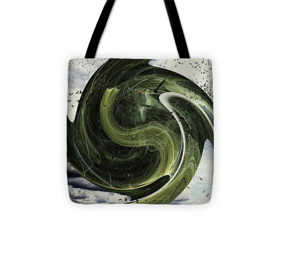 Abstract Art #artwork #style#handmade Art #imagination Design #eternity #digital Art#award #recognition#honourable Mention #abstract Category#chromatic Awards 2020 Tote Bag featuring the mixed media Eternity /Chromatic Awards 2020 by Aleksandrs Drozdovs