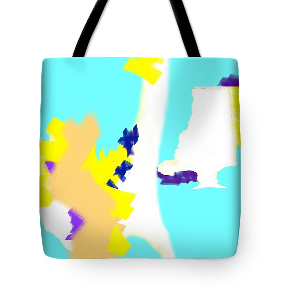 Abstract Art Tote Bag featuring the digital art Even the Memory by Jeremiah Ray