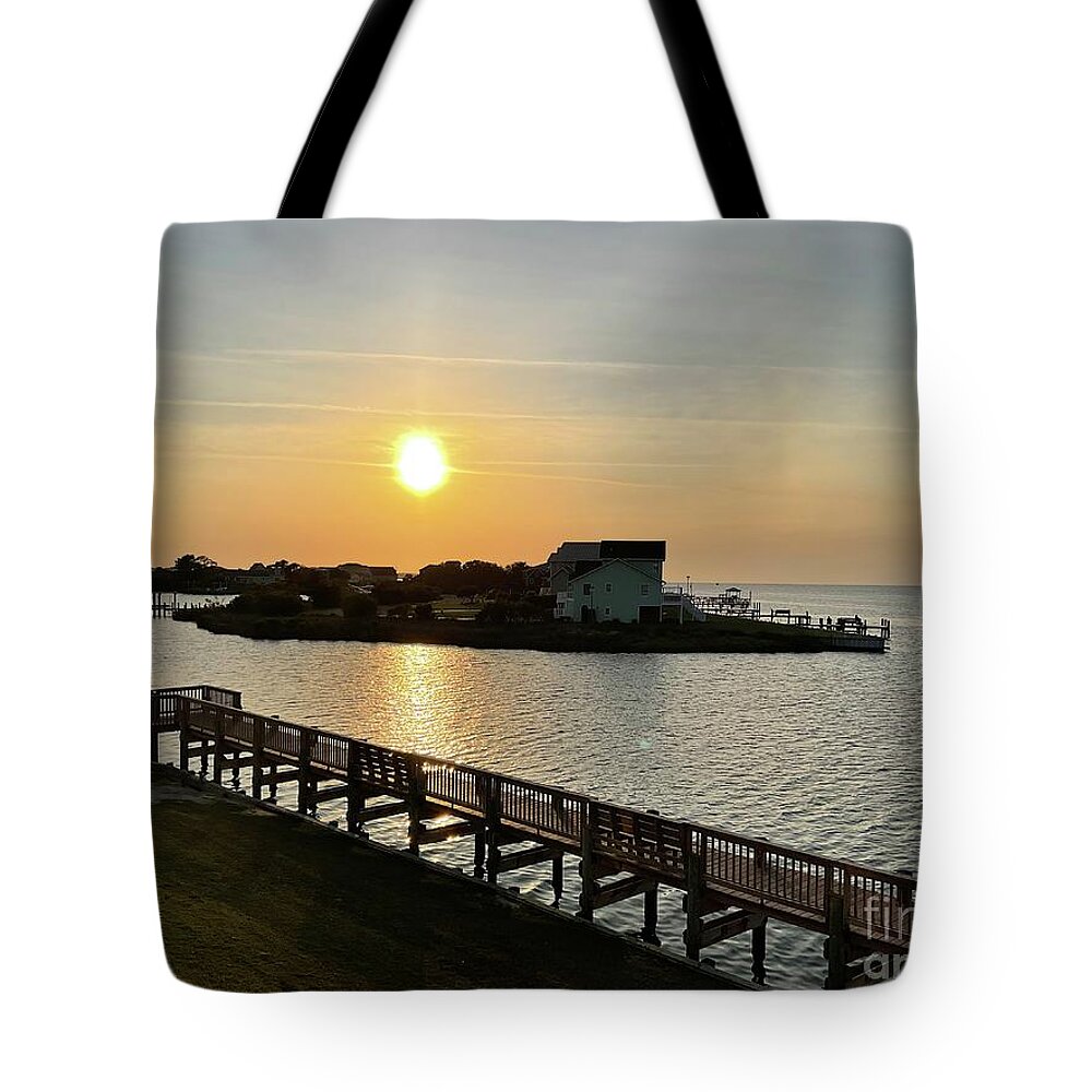 Nags Tote Bag featuring the photograph Evening at Outer Banks - Sunset Photography by Catherine Wilson Forever- Arts Shop