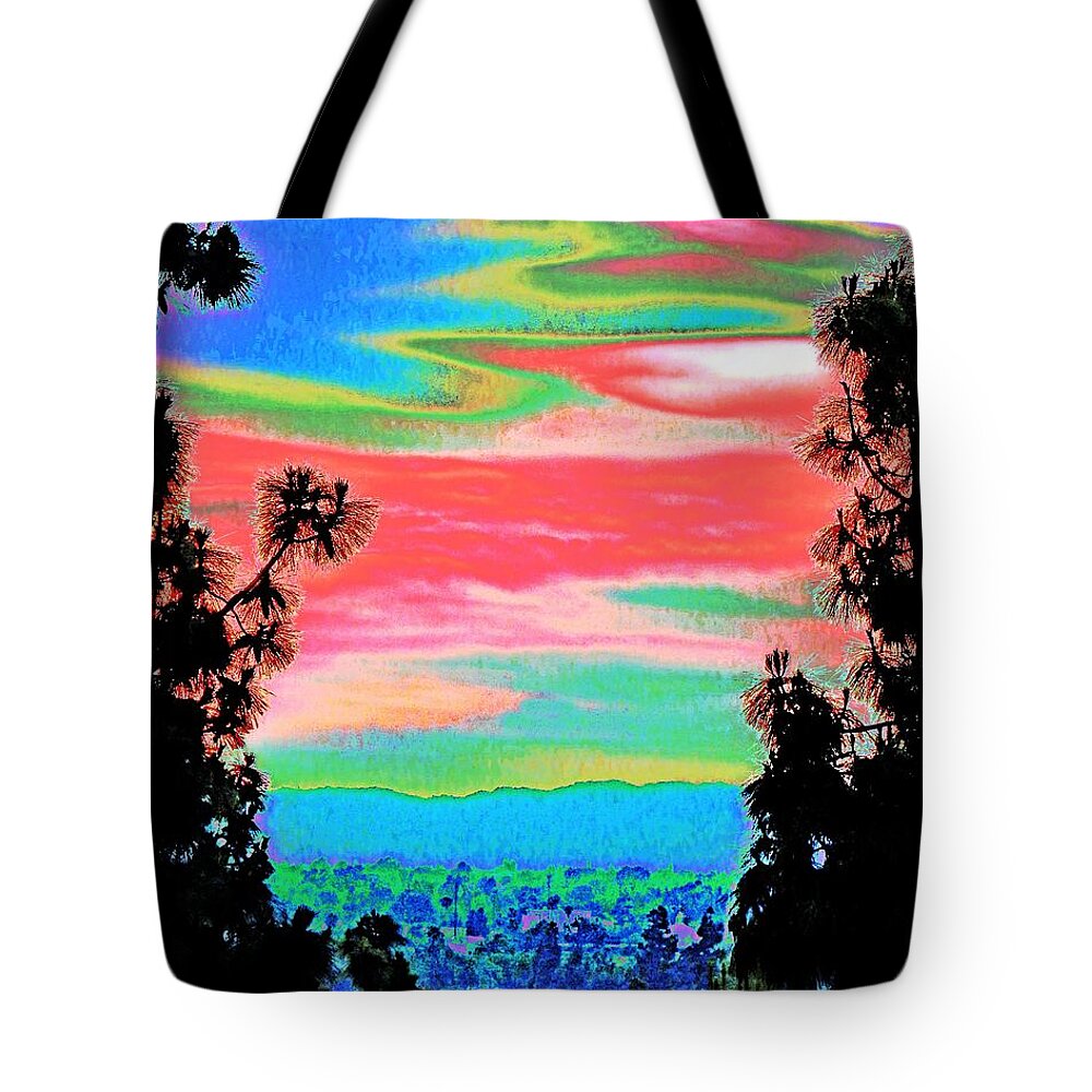 Sky Tote Bag featuring the photograph Evening Sky Fantasy by Andrew Lawrence