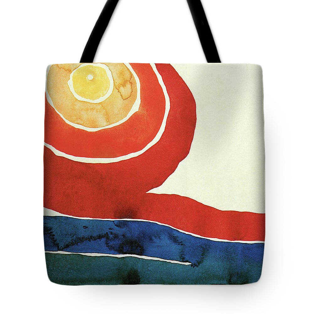 Evening Star Iii Tote Bag featuring the painting Evening Star III by Georgia O'Keeffe