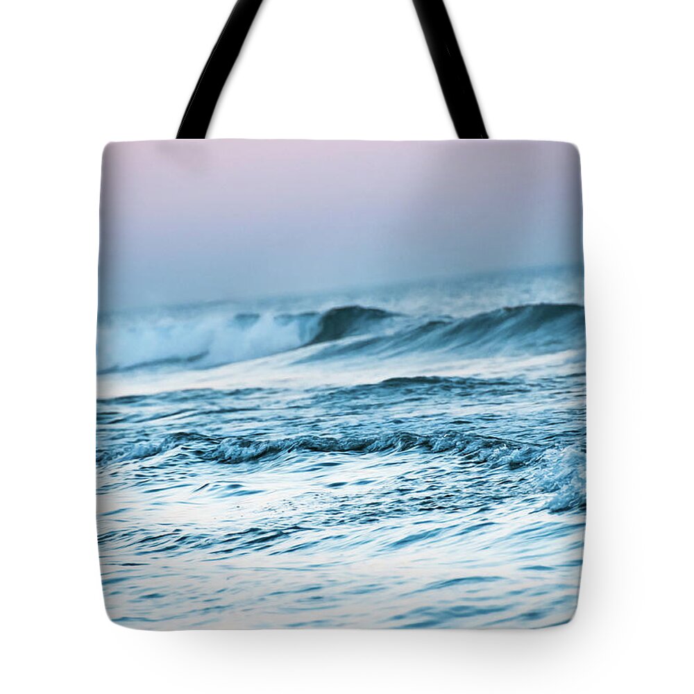 Waves Tote Bag featuring the photograph Evening Waves by Naomi Maya