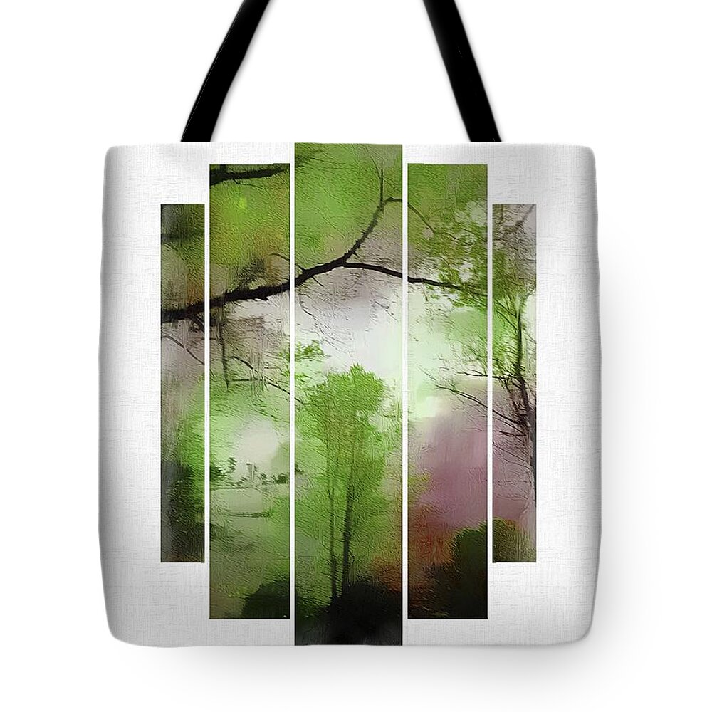 Trees Tote Bag featuring the photograph Everything's Coming Up Green by Rene Crystal