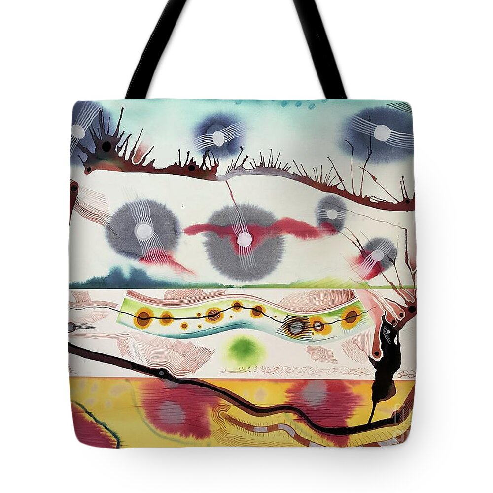 #evolution #lifeforms #watercolor #watercolorpainting #abstractart #abstract #alien #alienplanet #glenneff #neff #thesoundpoetsmusic #picturerockstudio #artprints Www.glenneff.com Tote Bag featuring the photograph Evolution life Forms by Glen Neff