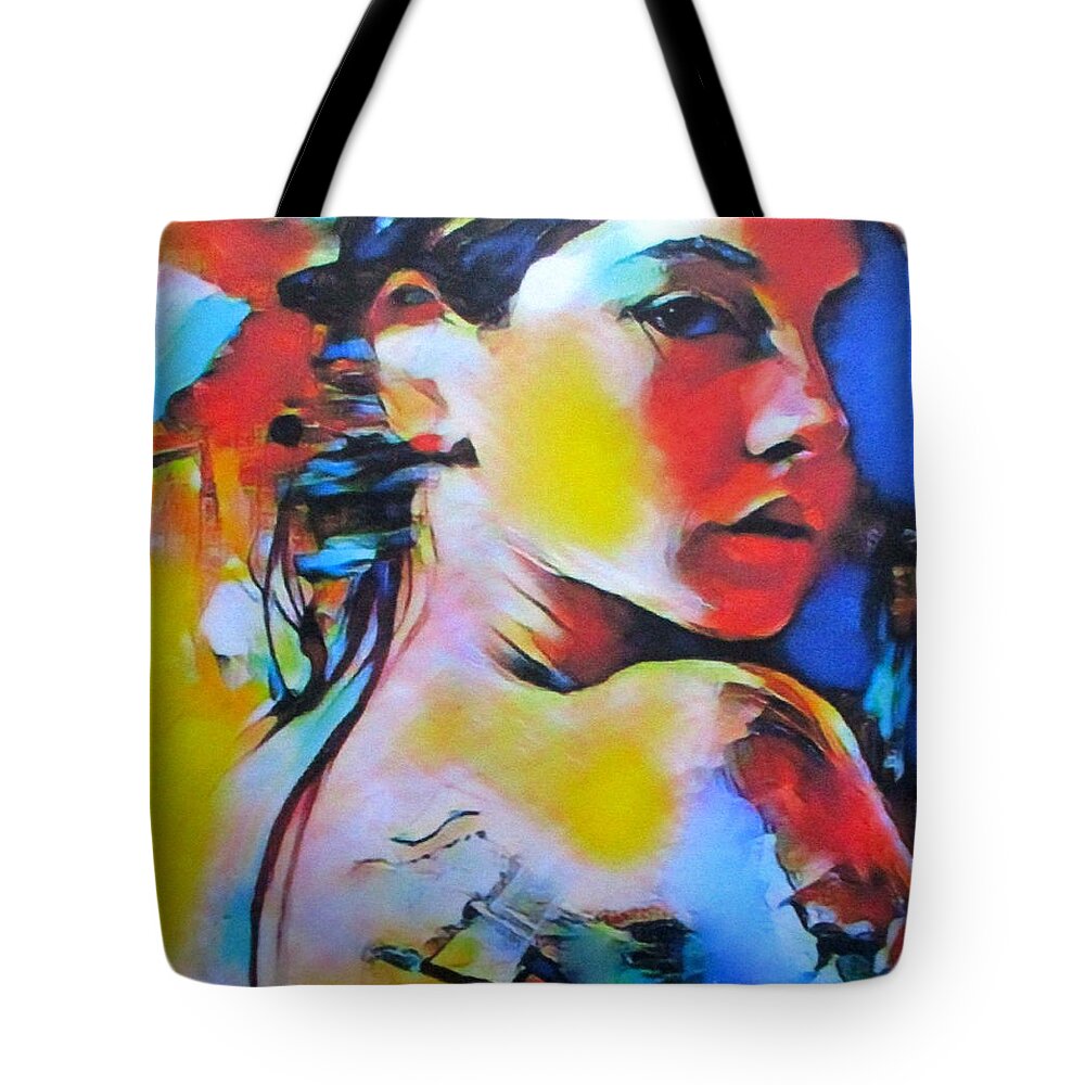 Affordable Paintings For Sale Tote Bag featuring the painting Evolving by Helena Wierzbicki