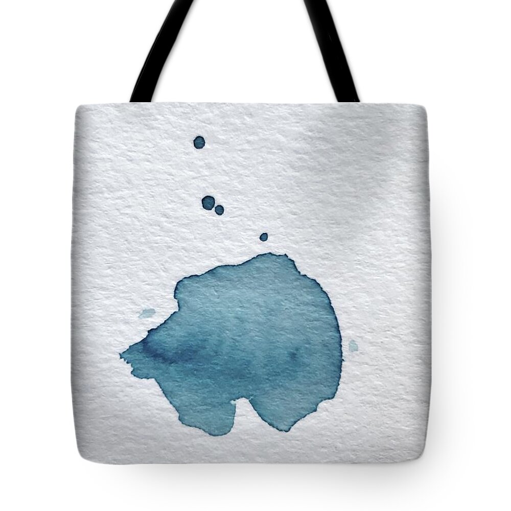 Exhale Tote Bag featuring the painting Exhale Watercolor Abstract Painting by Marianna Mills