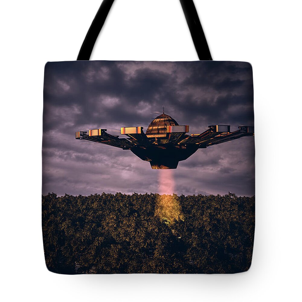 Spaceship Tote Bag featuring the photograph Exploring Maine Wilderness by Bob Orsillo