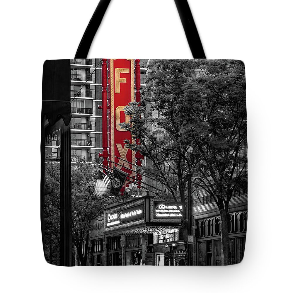 Fox Theater Tote Bag featuring the photograph Fabulous FOX Theater by Doug Sturgess