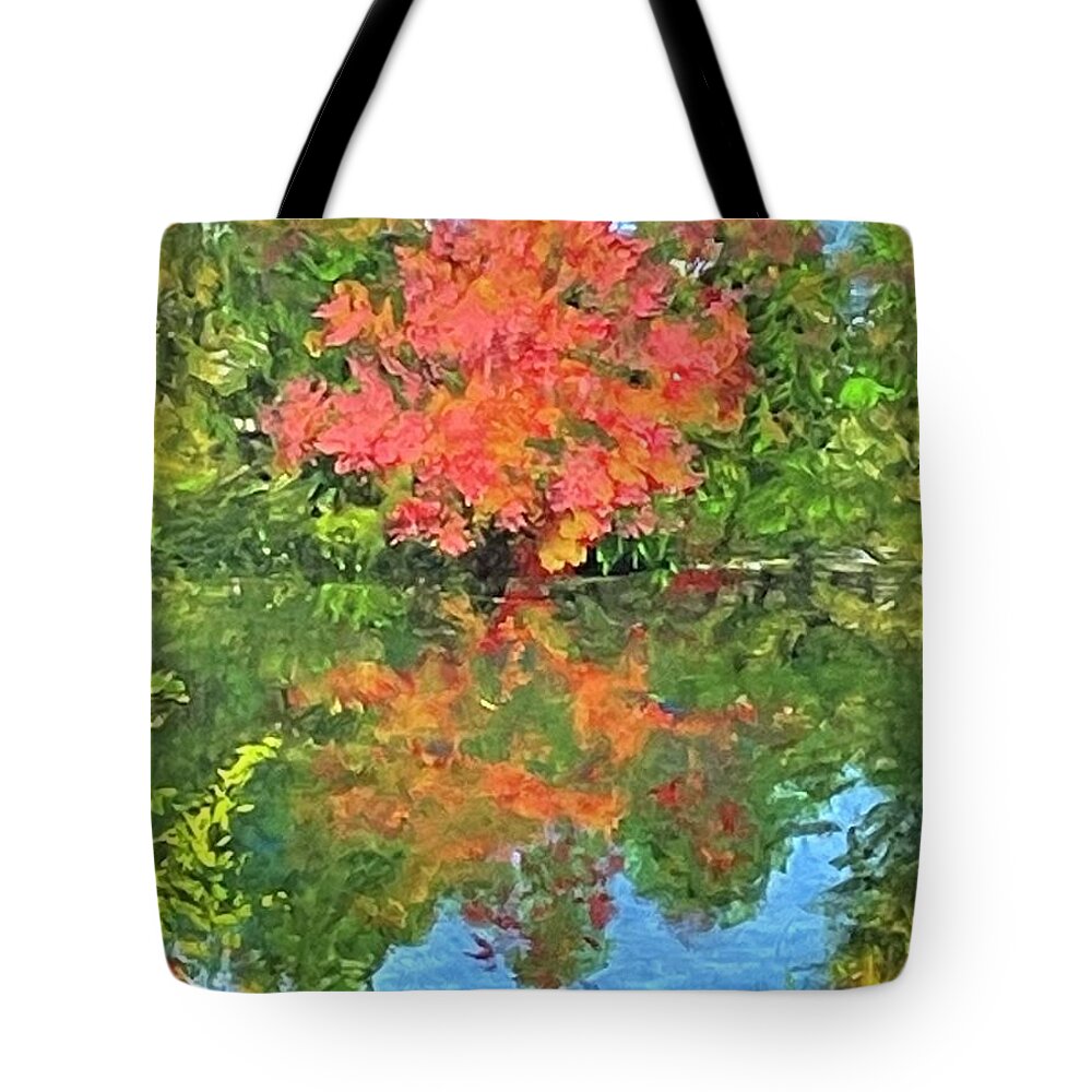 Maple Tree Tote Bag featuring the painting Factory Pond Maple by Terre Lefferts