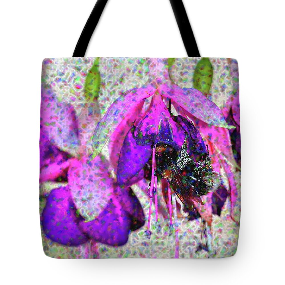 Photography Tote Bag featuring the digital art Fairy Bumble by Tracey Lee Cassin