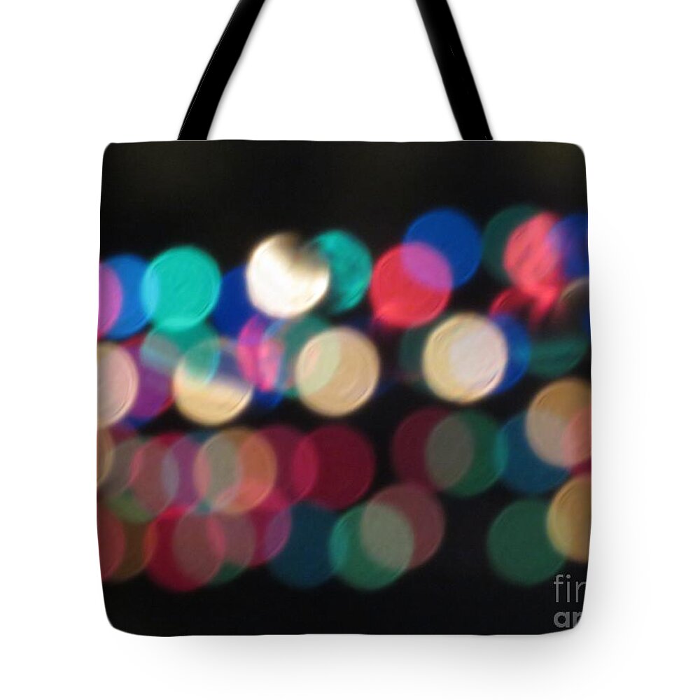 Abstract Tote Bag featuring the photograph Fairy Lights by World Reflections By Sharon