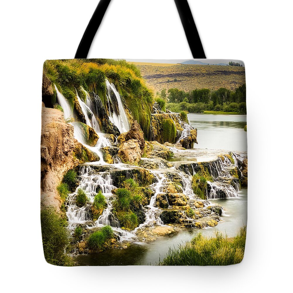 Fall Creek Falls Tote Bag featuring the photograph Fall Creek Falls, Idaho by Bradley Morris