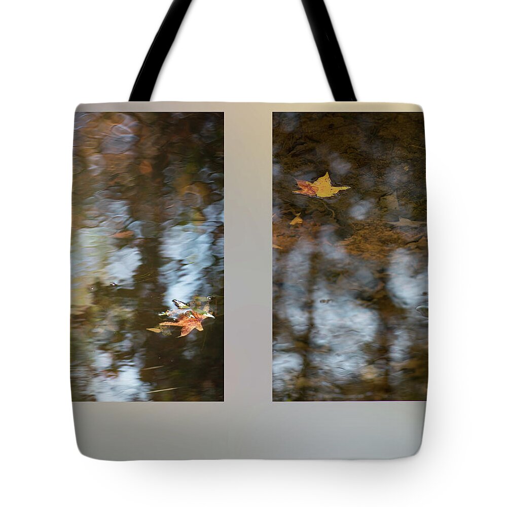 Fall Tote Bag featuring the photograph Fall Pond With Maple by Karen Rispin