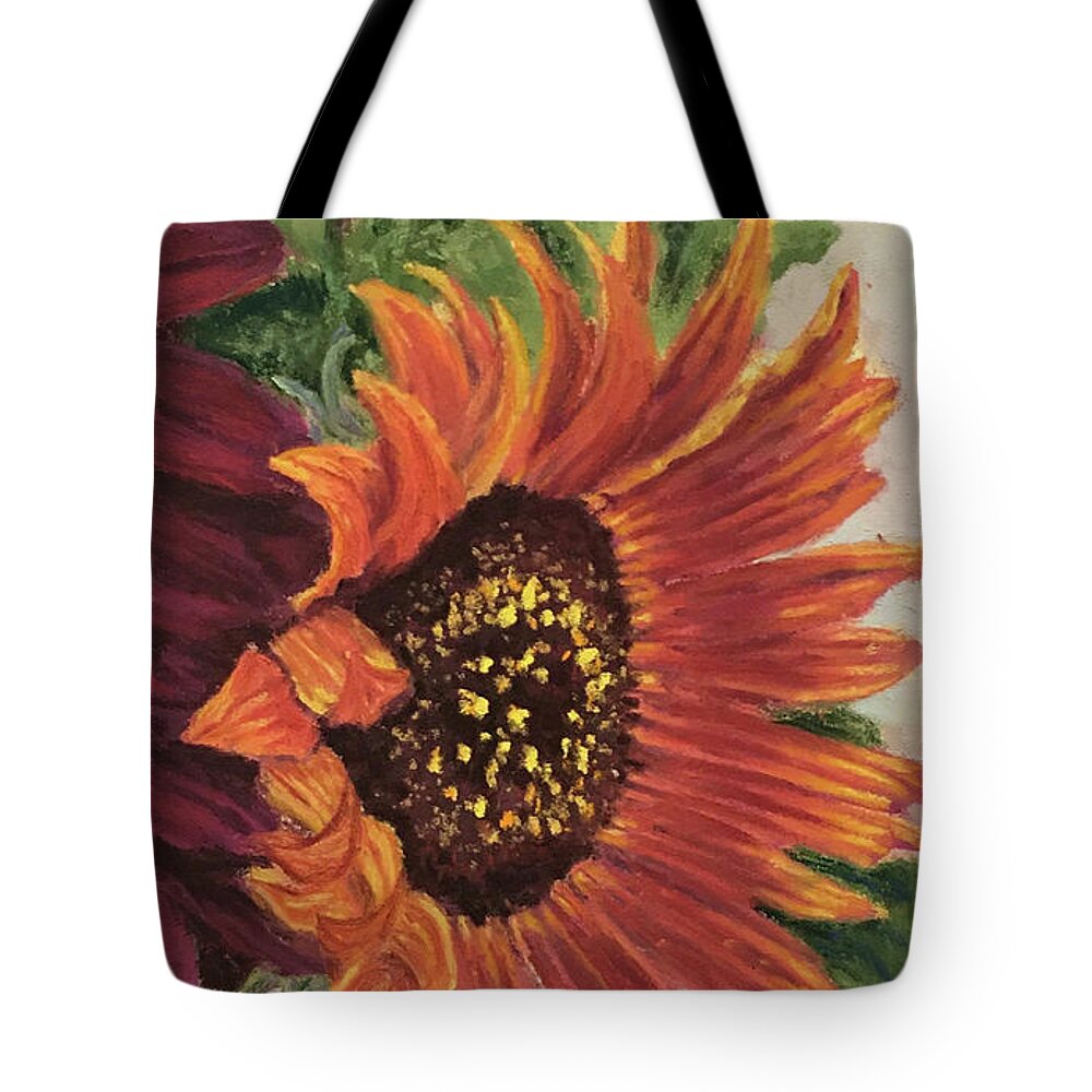 Floral Tote Bag featuring the pastel Fall Still Life by Lee Tisch Bialczak
