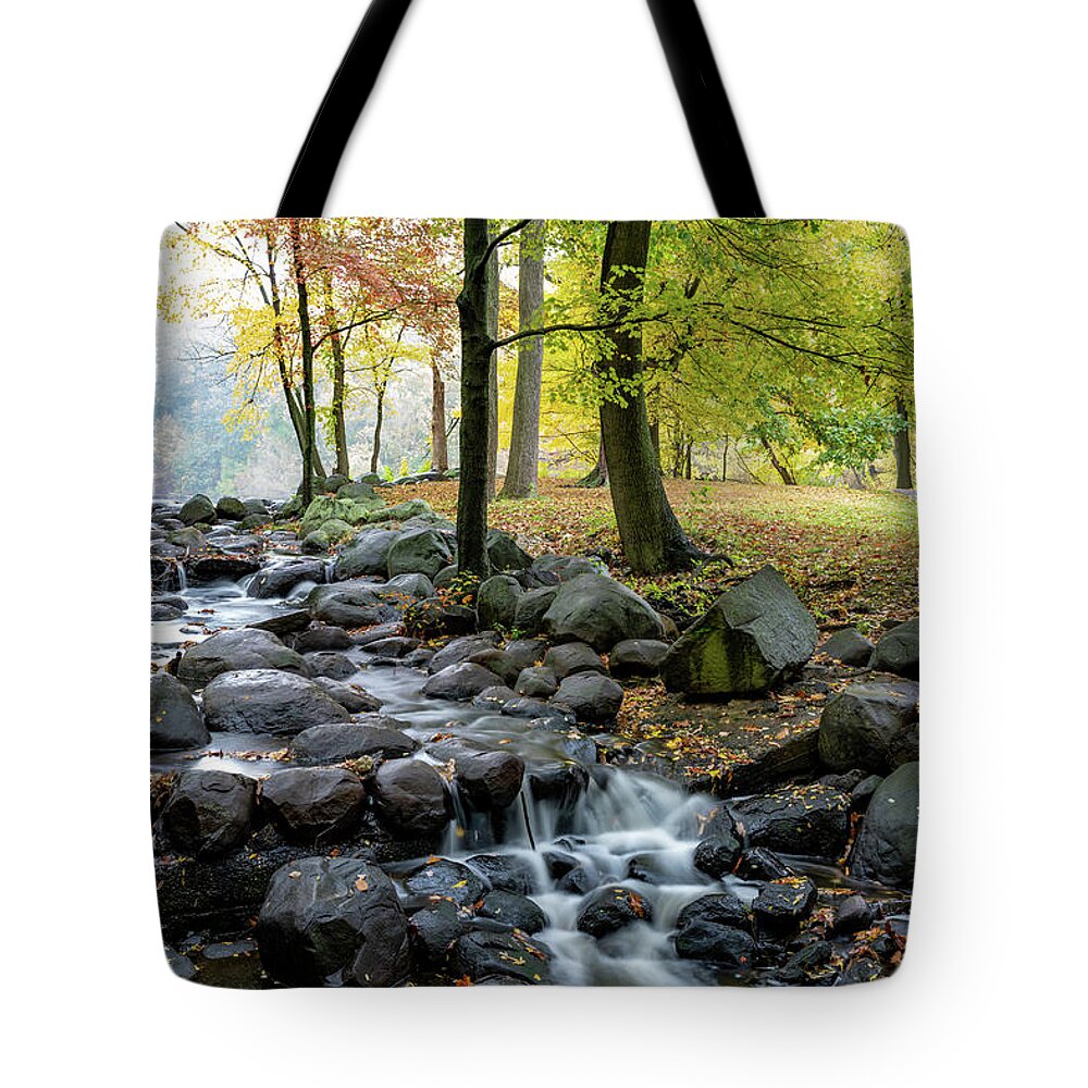 Autumn Tote Bag featuring the photograph Falling Waters 2 by Kevin Suttlehan