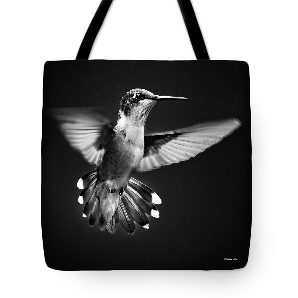 Hummingbird Tote Bag featuring the photograph Fantail Hummingbird by Christina Rollo