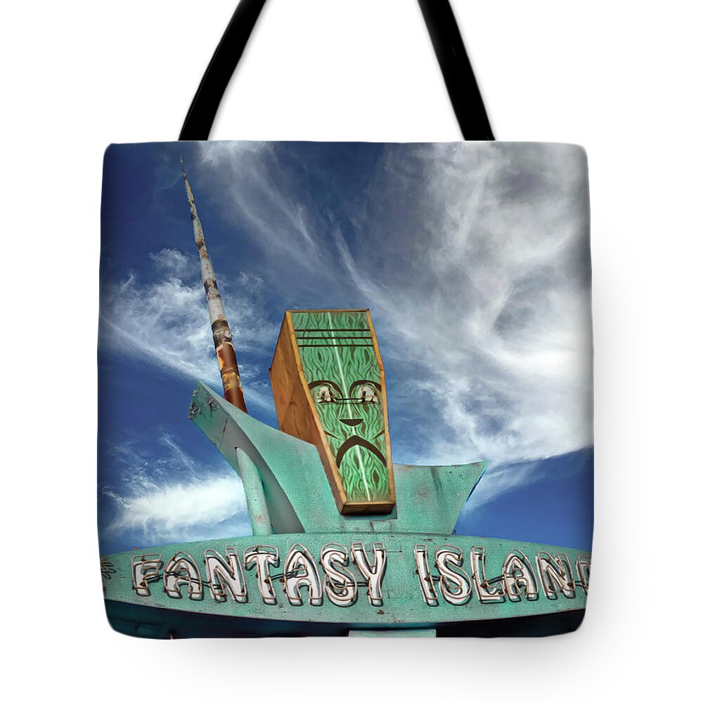 Tiki Tote Bag featuring the photograph Fantasy Island by Matthew Bamberg