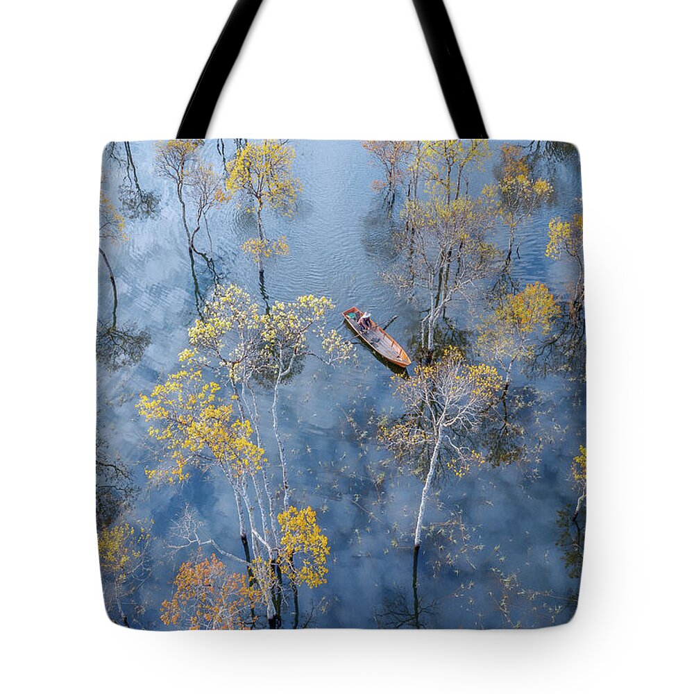 Awesome Tote Bag featuring the photograph Fantasy Swamp by Khanh Bui Phu