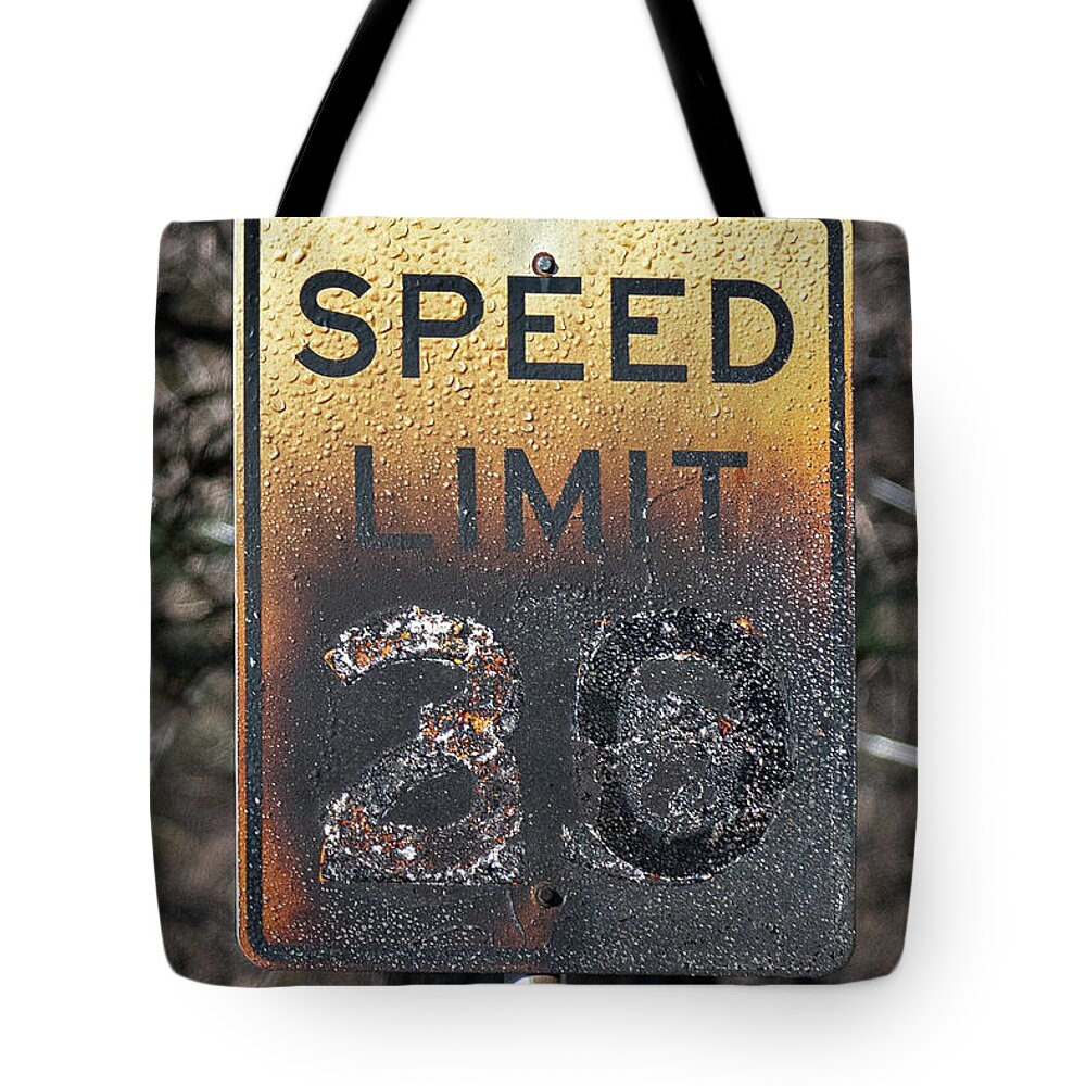 Speed Limit Tote Bag featuring the photograph Fast lane by Bryan Xavier