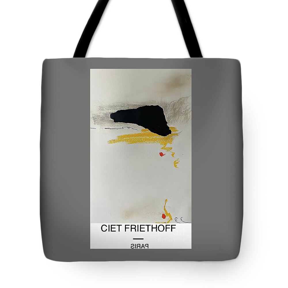 Fear Tote Bag featuring the mixed media Fear Is The Wrong Way To Take by Ciet Friethoff
