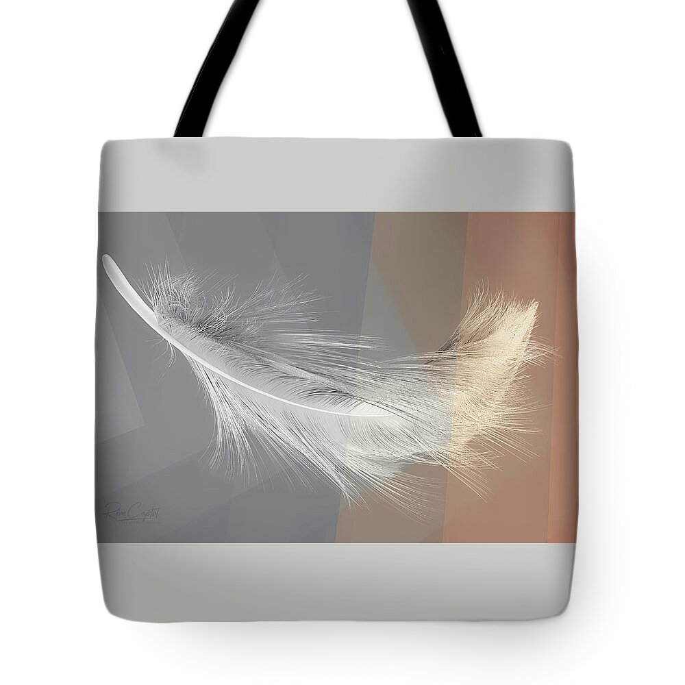Feathers Tote Bag featuring the photograph Feather Interrupted by Rene Crystal