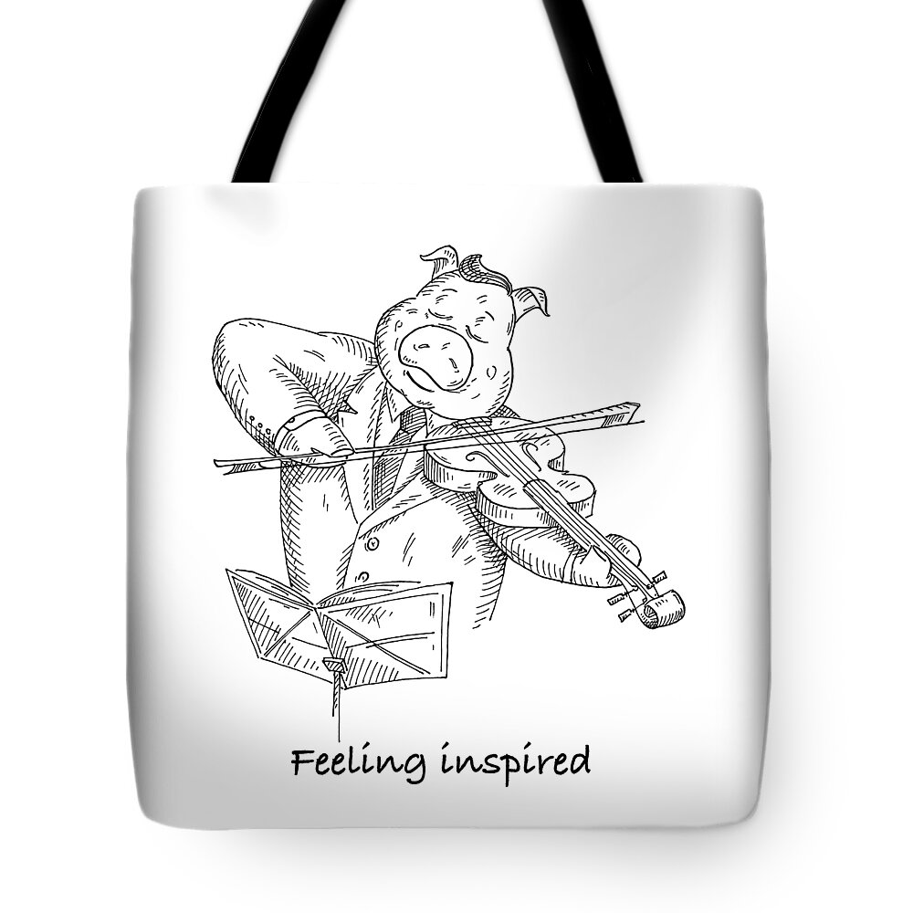 Fun Tote Bag featuring the painting Feeling Inspired by Miki De Goodaboom
