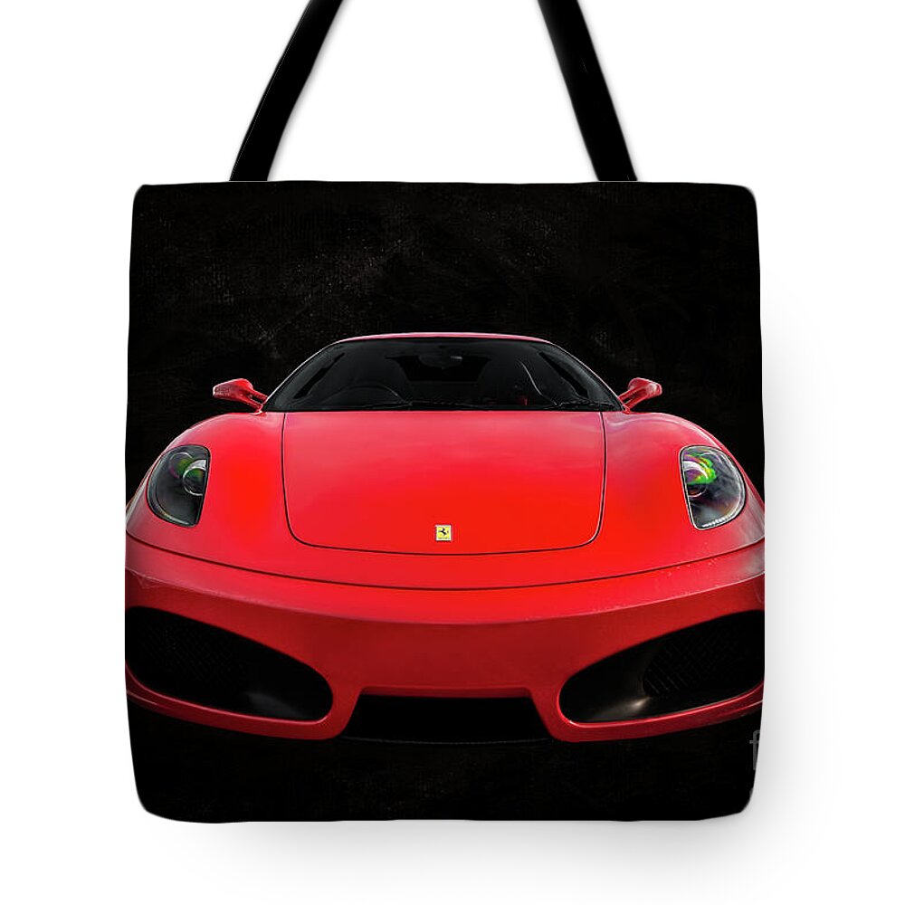 Ferrari Tote Bag featuring the photograph Ferrari F430 by Adrian Evans